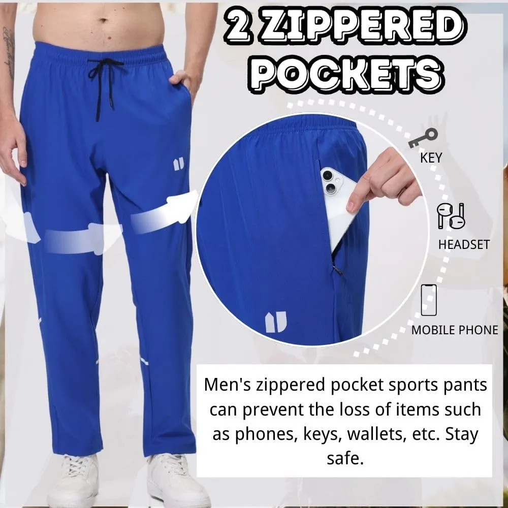 3 Pack Mens Athletic Sweatpants,Gym Joggers Pants for Men Running Jogging Pants,with Zip Pockets