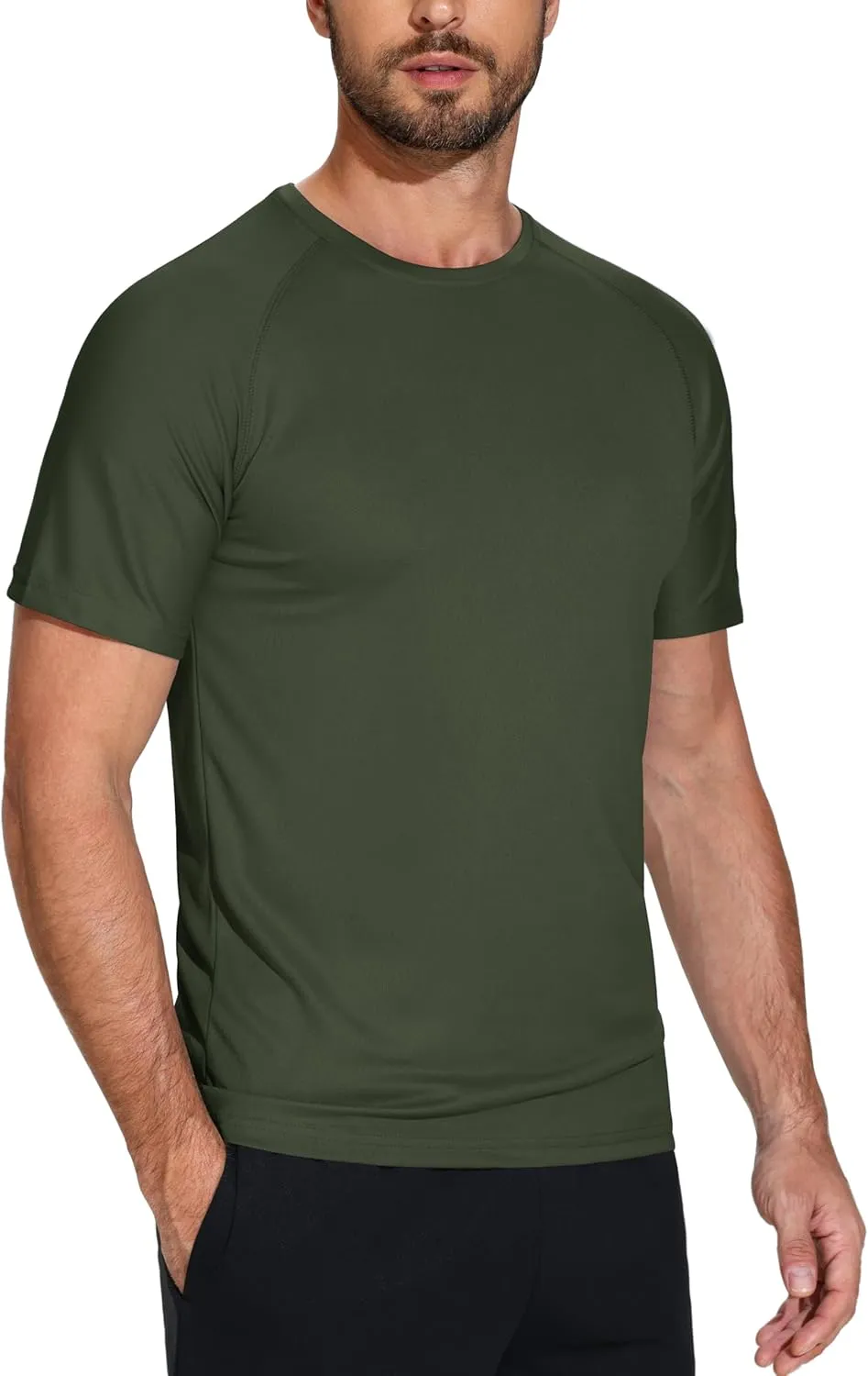 5 Pack Men's Mesh Dry Fit Moisture Wicking Quick Dry Tech Performance Shirts Workout Gym Short Sleeve
