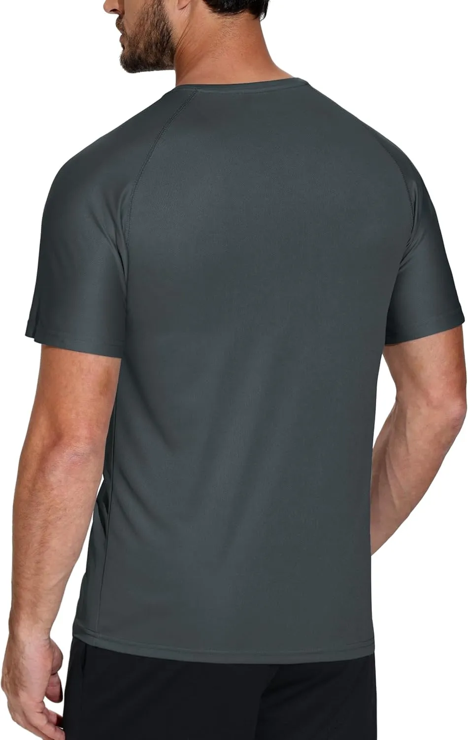 5 Pack Men's Mesh Dry Fit Moisture Wicking Quick Dry Tech Performance Shirts Workout Gym Short Sleeve