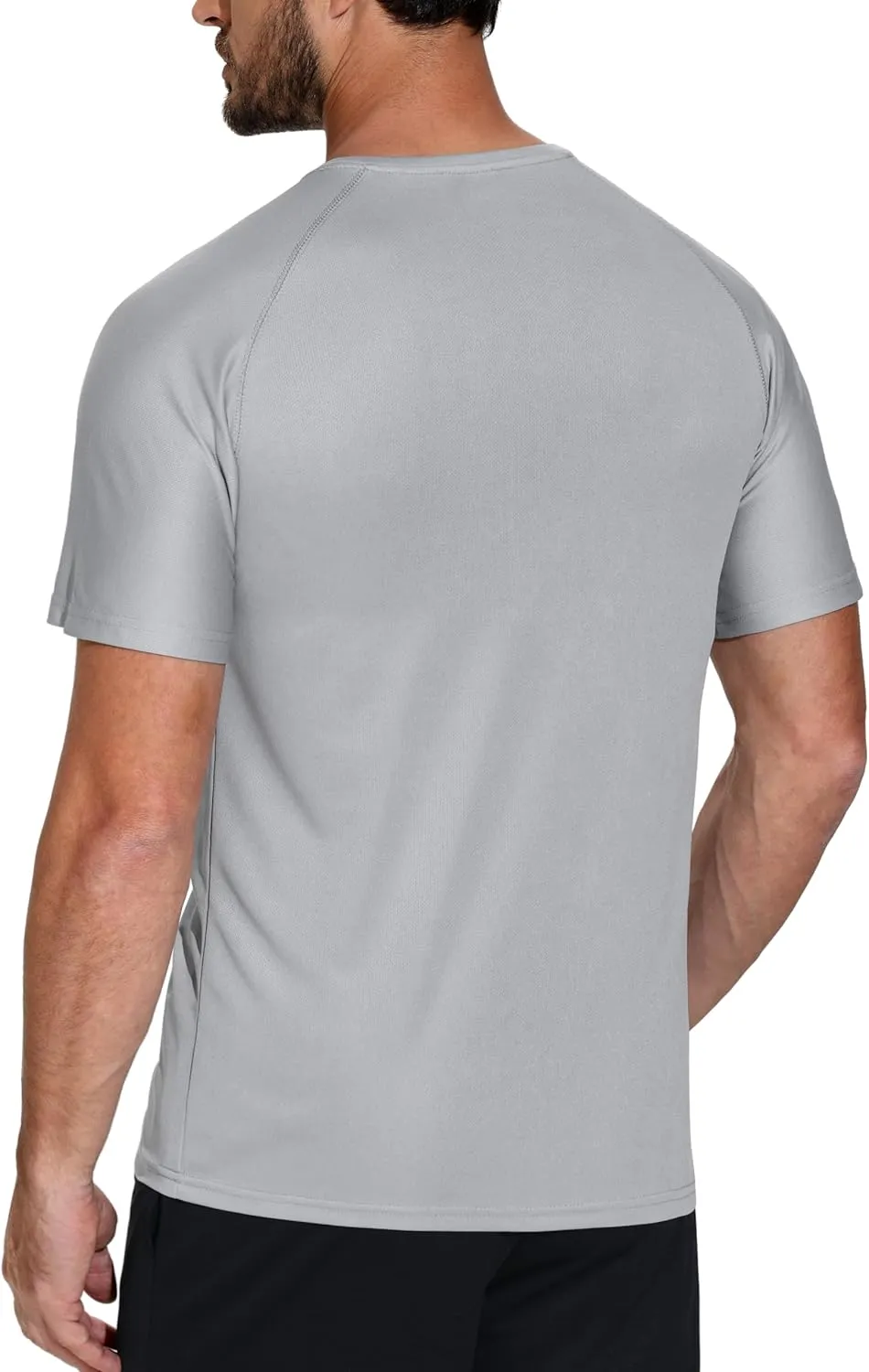 5 Pack Men's Mesh Dry Fit Moisture Wicking Quick Dry Tech Performance Shirts Workout Gym Short Sleeve