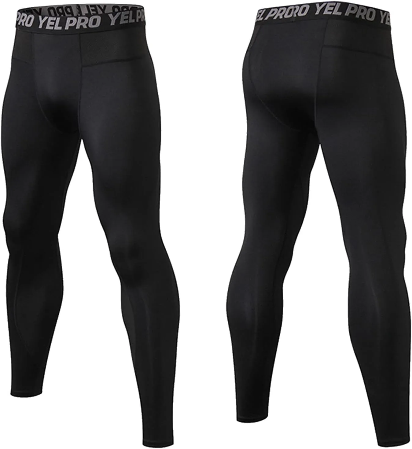 aihihe Mens Running Leggings Winter Red Compression Pant Mens Gym Tights Compression Pants Black Athletic Leggings for Men