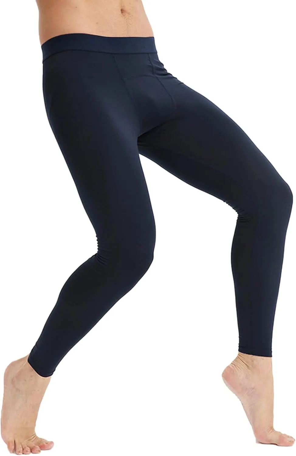 aihihe Mens Running Leggings Winter Red Compression Pant Mens Gym Tights Compression Pants Black Athletic Leggings for Men