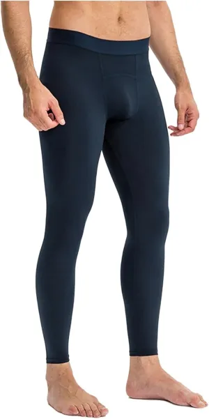 aihihe Mens Running Leggings Winter Red Compression Pant Mens Gym Tights Compression Pants Black Athletic Leggings for Men