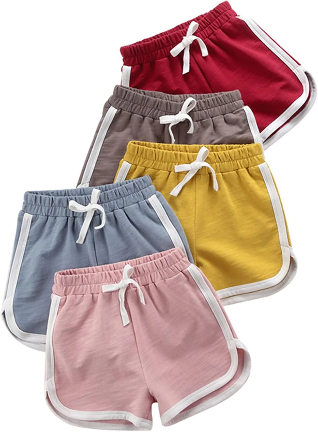 Athletic Shorts for Girls Cotton Soccer Basketball Sports 𝐃olphin Shorts Kids Toddler Gym Running Biker Short Pants