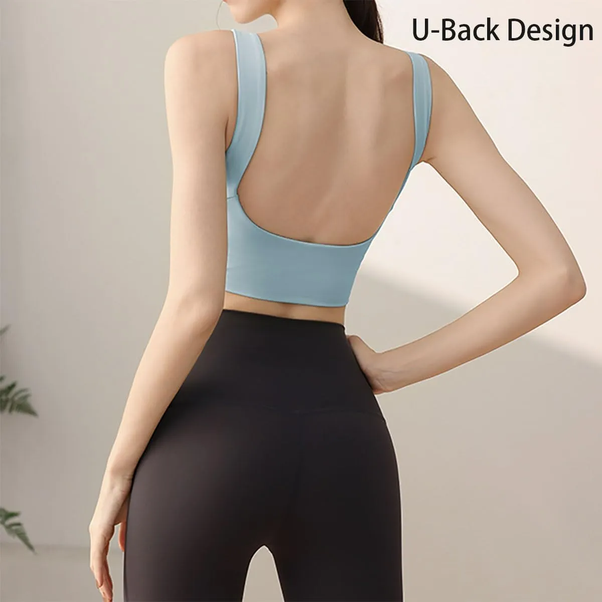 Backless Tank with Grip Lining, Slim Fit Open Back Tank Tops for Women, Women's Sexy Open Back Sleeveless Crop Tank