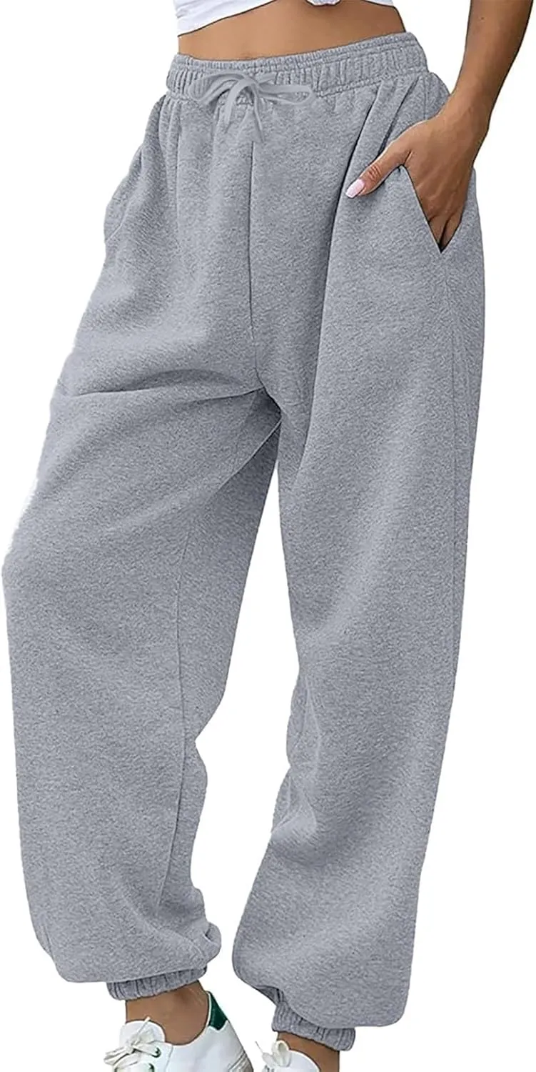 Baggy Sweatpants for Women 2024 Plus Size Workout Athletic Joggers Trousers Casual High Waist Soft Comfy Sweat Pants