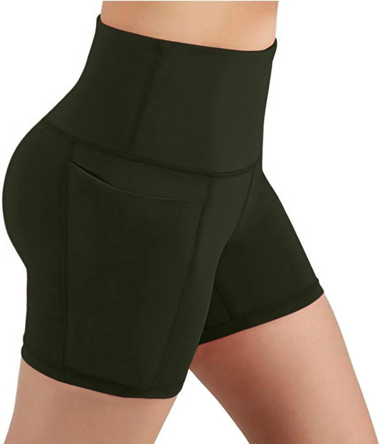Biker Shorts Women Tummy Control Gym Short Leggings Seamless High Waist Yoga Shorts Athletic Cycling Leggings Short