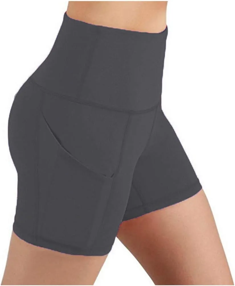 Biker Shorts Women Tummy Control Gym Short Leggings Seamless High Waist Yoga Shorts Athletic Cycling Leggings Short