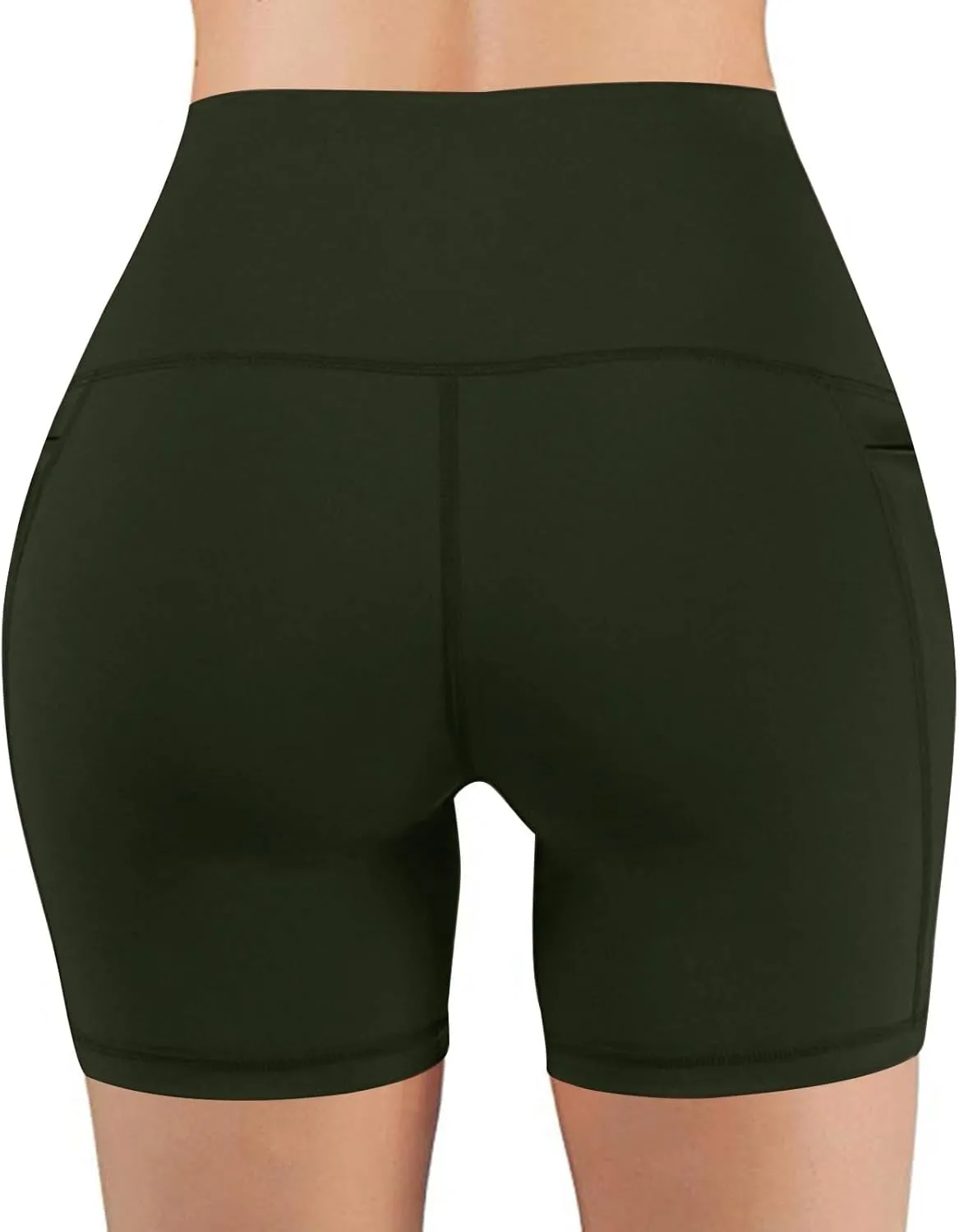 Biker Shorts Women Tummy Control Gym Short Leggings Seamless High Waist Yoga Shorts Athletic Cycling Leggings Short
