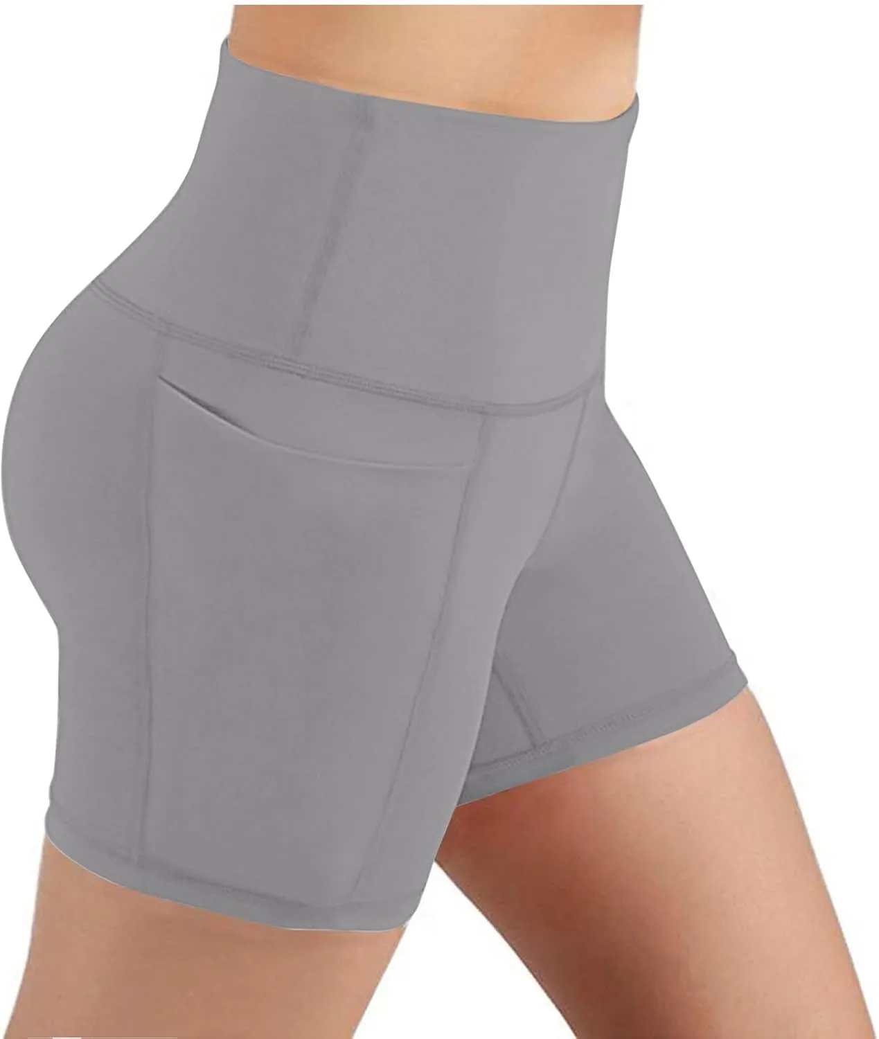 Biker Shorts Women Tummy Control Gym Short Leggings Seamless High Waist Yoga Shorts Athletic Cycling Leggings Short