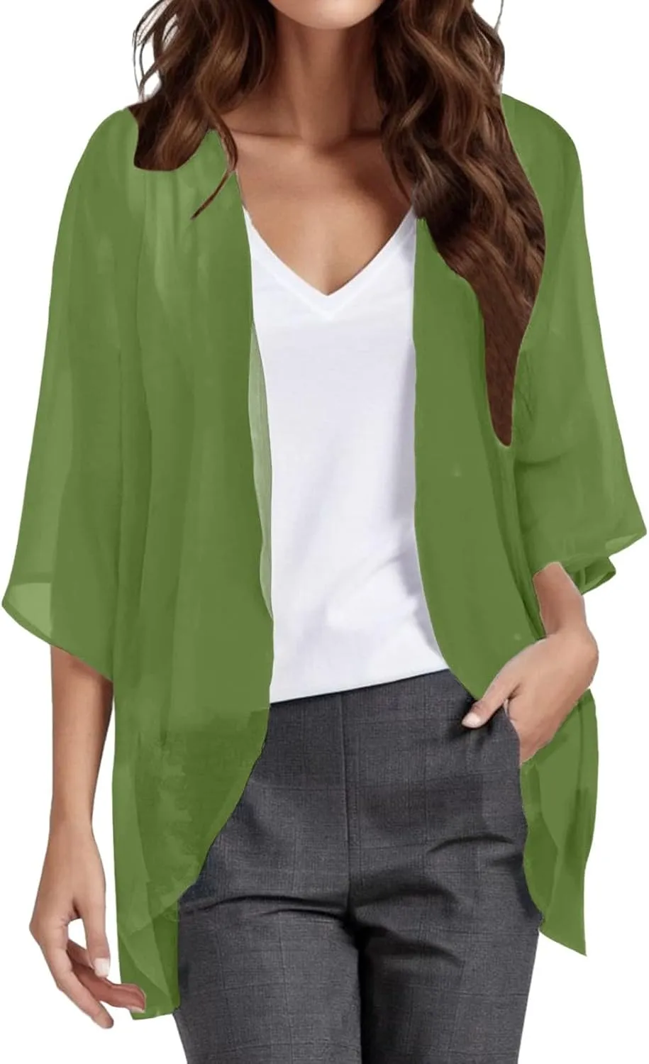 Brigand Womens Floral Print Puff Sleeve Buttons Cardigan Cover Up Casual Blouse Petite Sweaters for Women Petite
