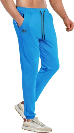BROKIG Mens Hidzip Gym Joggers Pants Lightweight Tapered Athletic Workout Sweatpants Men with Zipper Pocket Jogging Sport