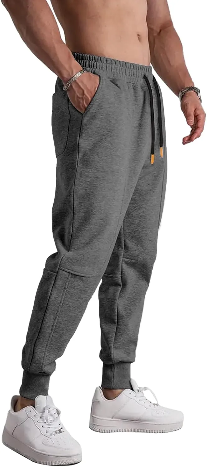 BUXKR Men's Athletic Sweatpants Casual Gym Joggers Workout Running Track Pants with Pockets