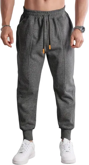 BUXKR Men's Athletic Sweatpants Casual Gym Joggers Workout Running Track Pants with Pockets
