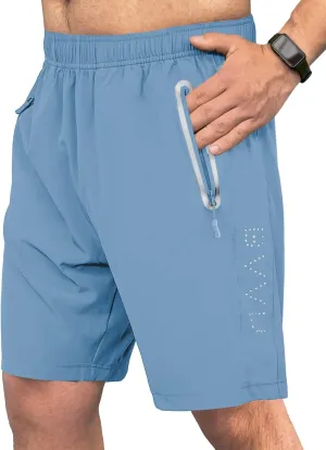BVVU Men's Quick Dry Gym Workout Shorts with Pockets 7" Lightweight Running Athletic Shorts for Outdoor Casual