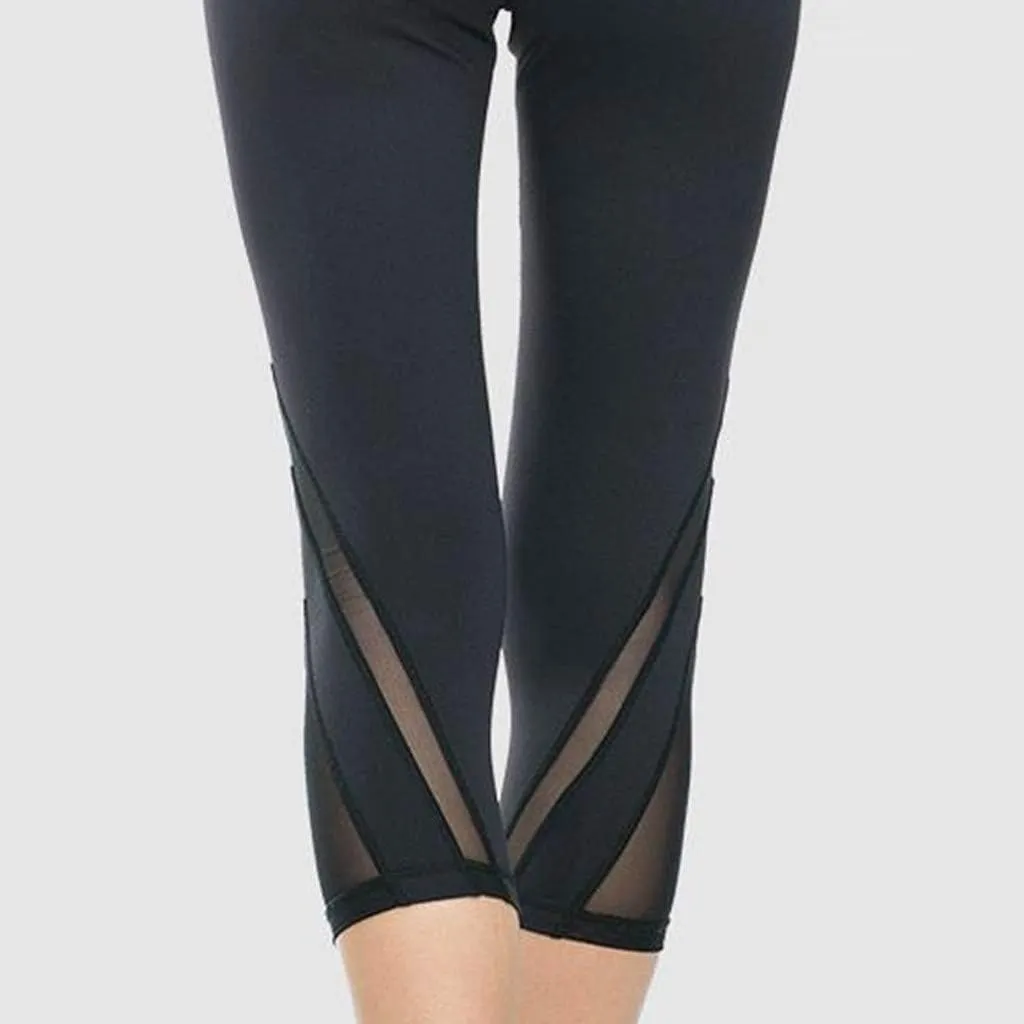 Capri Leggings for Women High Waist Capri Pants Workout Biker Slimming Athletic Gym Yoga Pants Casual Stretch Knee