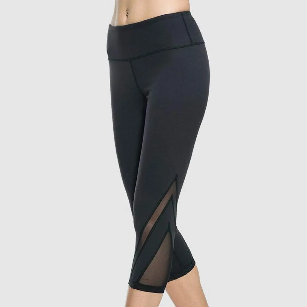 Capri Leggings for Women High Waist Capri Pants Workout Biker Slimming Athletic Gym Yoga Pants Casual Stretch Knee