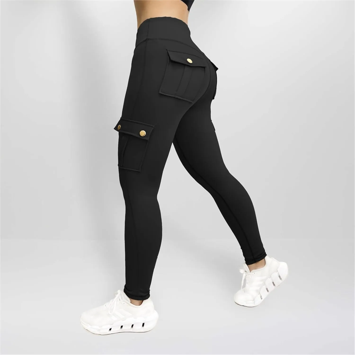 Cargo Leggings with Pockets for Women Camo High Waist Tummy Control Running Yoga Pants Cozy Butt Lifting Leggings