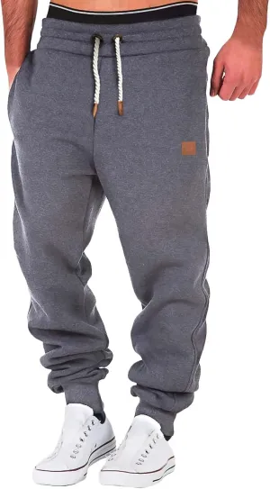 Cargo Pants for Men Big and Tall Elastic Waist Jogger Sports Pants Drawstring Sports Trousers Mens Cargo Pants Jogger