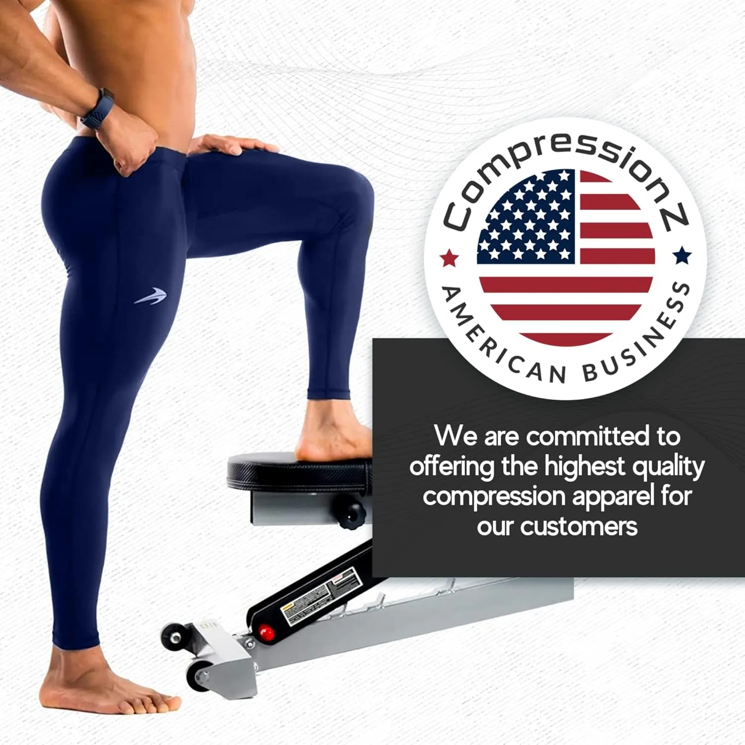 CompressionZ Men's Compression Pants for Workout, Sports|Base Layer Running Tights Leggings