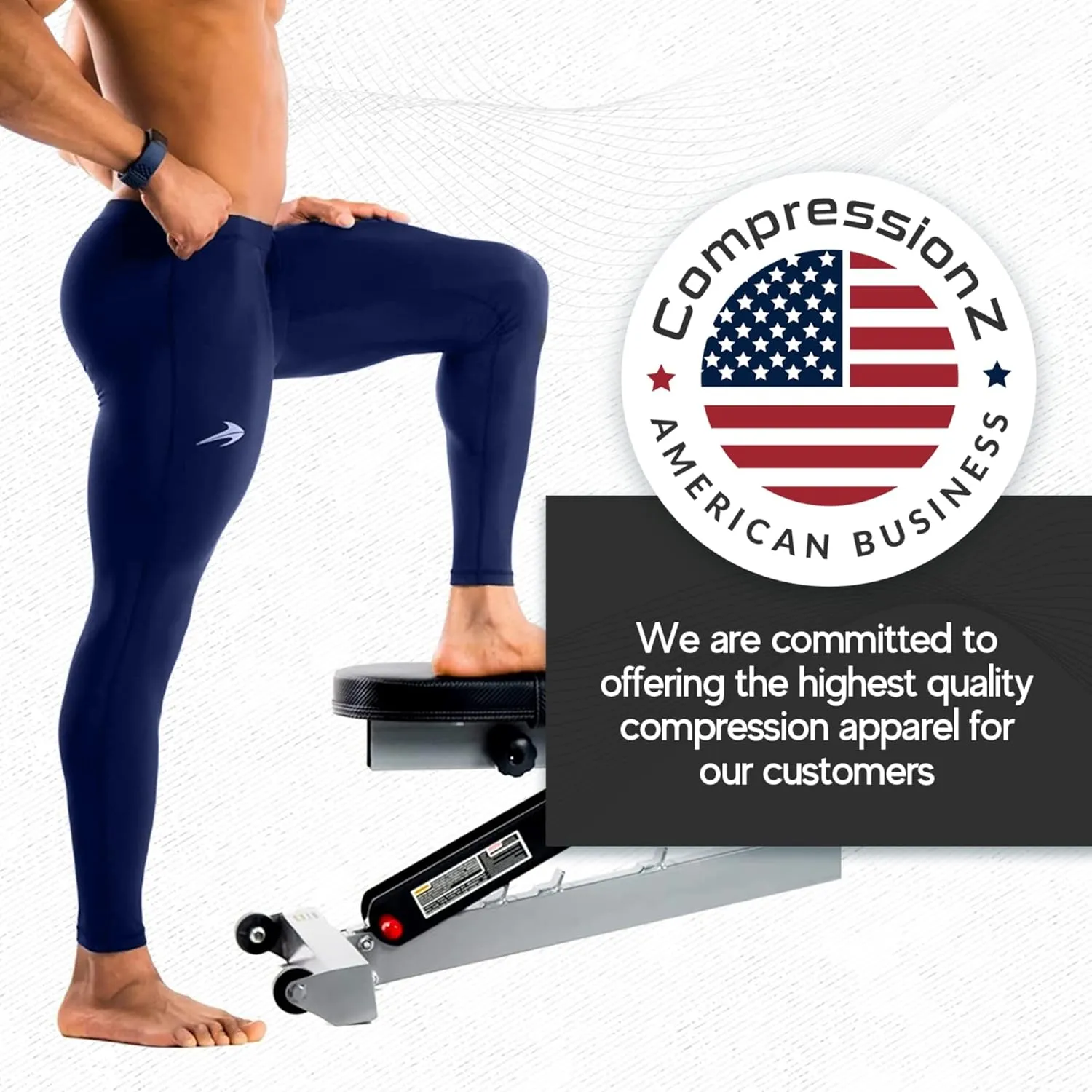 CompressionZ Men's Compression Pants for Workout, Sports|Base Layer Running Tights Leggings