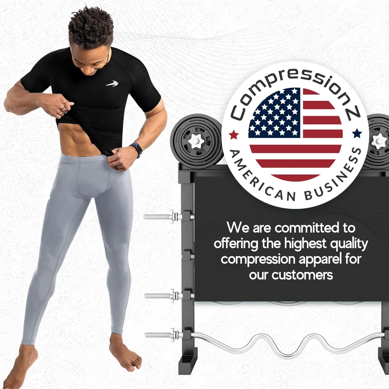 CompressionZ Men's Compression Pants for Workout, Sports|Base Layer Running Tights Leggings