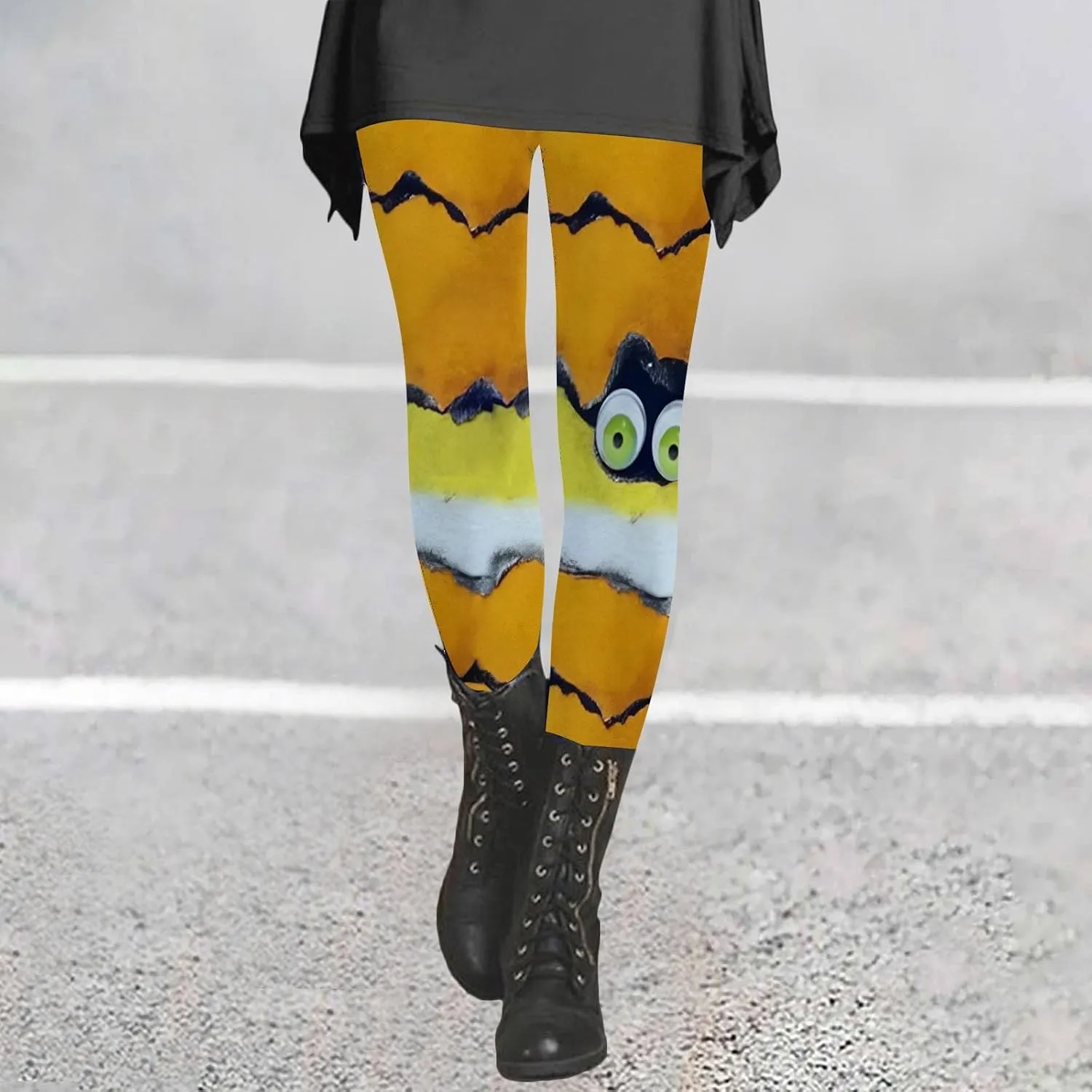 Cotton Leopard Print Leggings for Women Tights for Women Patterned Leggings for Running Women Non Slip