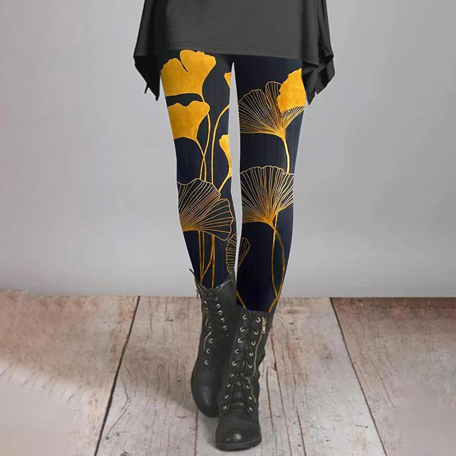 Cotton Printed Leggings for Women with Pockets Compression Legging for Woman Yoga Athletic Pants