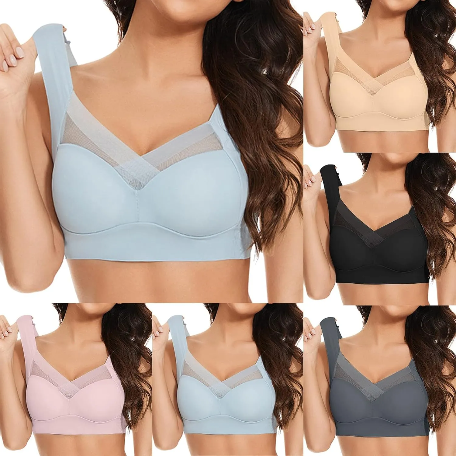 Dotmalls Bras for Older Women?Stylist Bra,Full Coverage Bras for Women Women?Stretchy?Daily Breathable Plus Size Stylists Bra