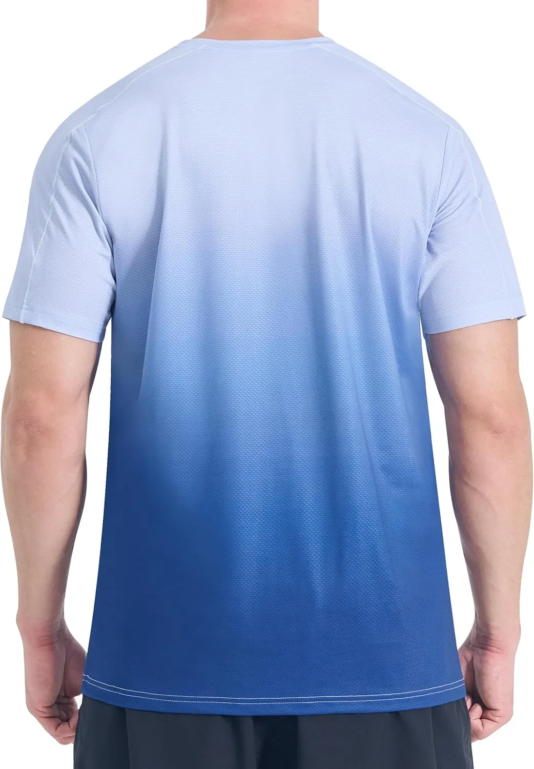 EZRUN Men's Lightweight Short Sleeve T-Shirt Quick Dry Workout Running Athletic Swim Shirts Fishing Rash Guard