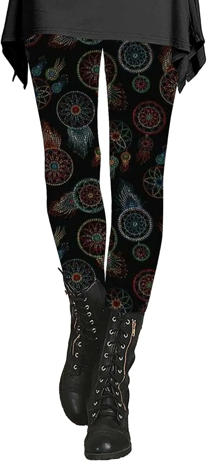 Flare Leggings for Women Butt Lift Leopard Print Capri Yoga Pants for Women Women's Novelty Leggings