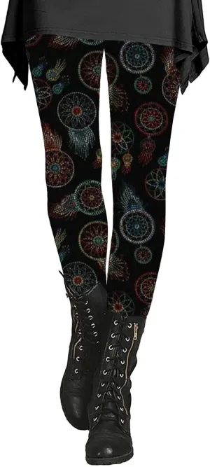 Flare Leggings for Women Butt Lift Leopard Print Capri Yoga Pants for Women Women's Novelty Leggings