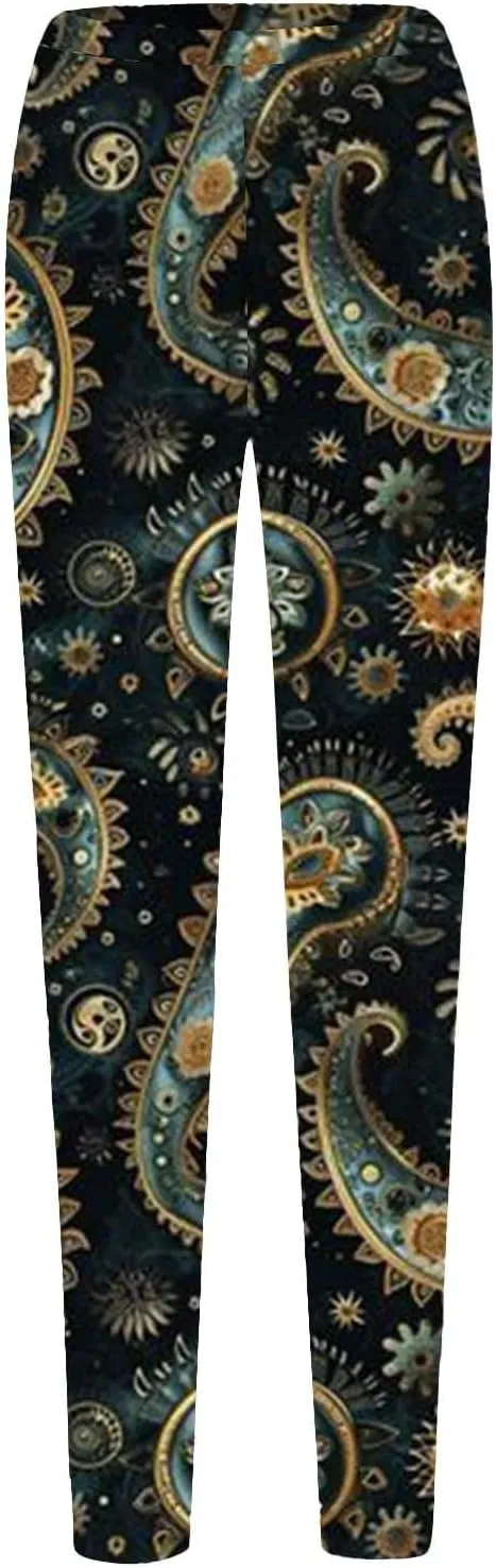 Flare Leggings for Women Butt Lift Leopard Print Capri Yoga Pants for Women Women's Novelty Leggings