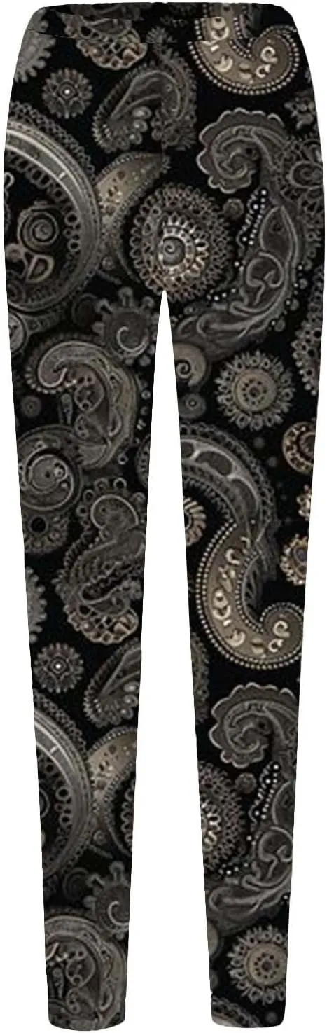 Flare Leggings for Women Butt Lift Leopard Print Capri Yoga Pants for Women Women's Novelty Leggings
