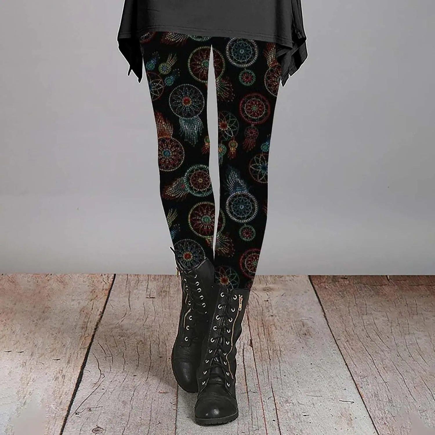 Flare Leggings for Women Butt Lift Leopard Print Capri Yoga Pants for Women Women's Novelty Leggings