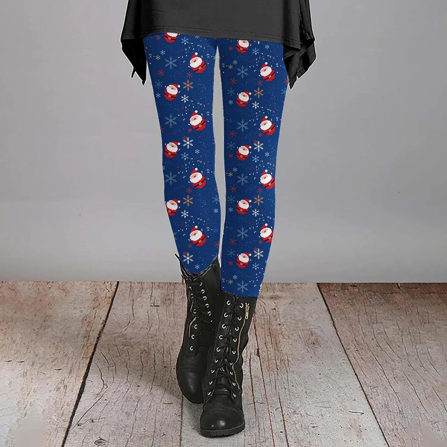 Fleece Lined Leggings Women Button High Denim Women Solid Elastic Color Pants High Waisted Thermal Winter Womens