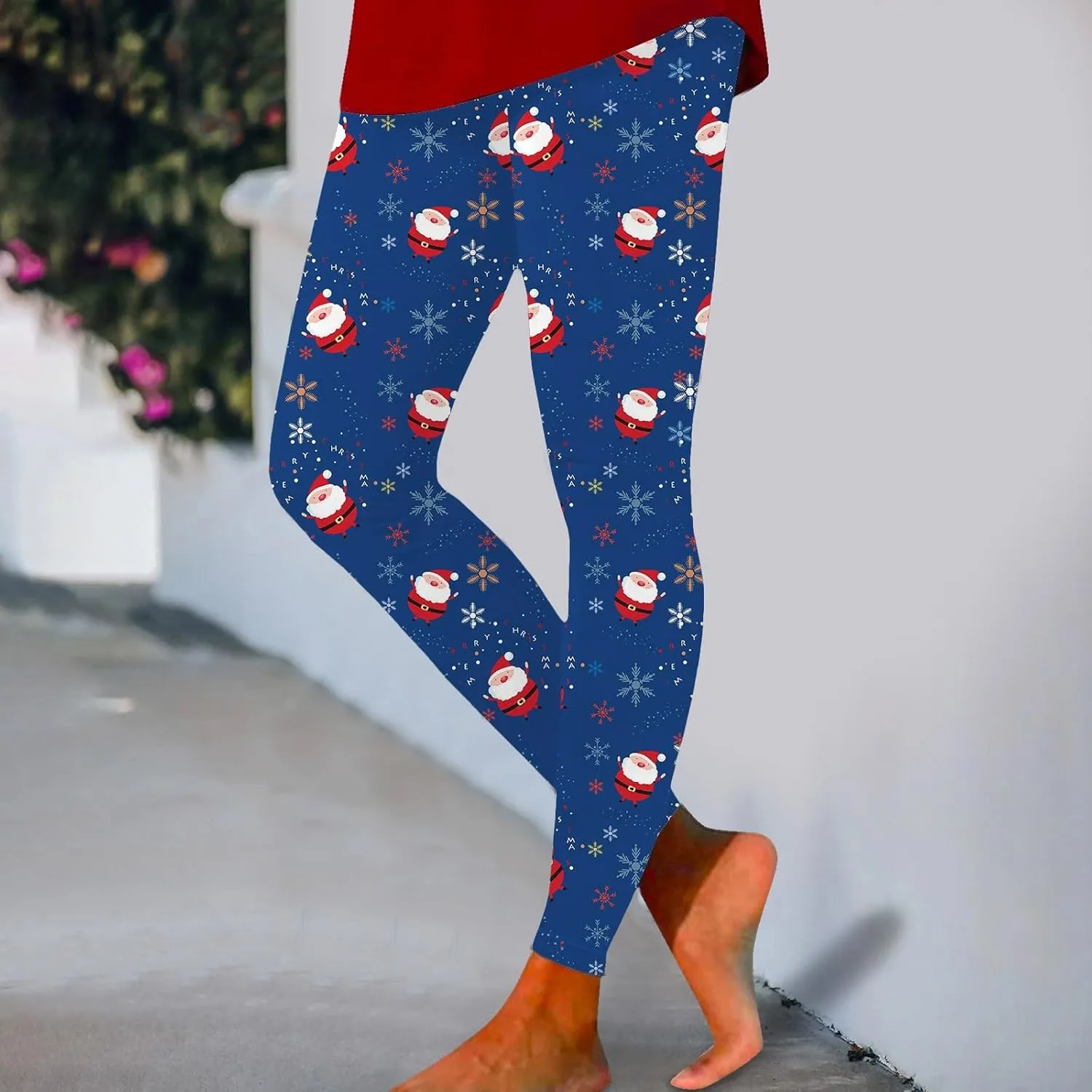 Fleece Lined Leggings Women Button High Denim Women Solid Elastic Color Pants High Waisted Thermal Winter Womens