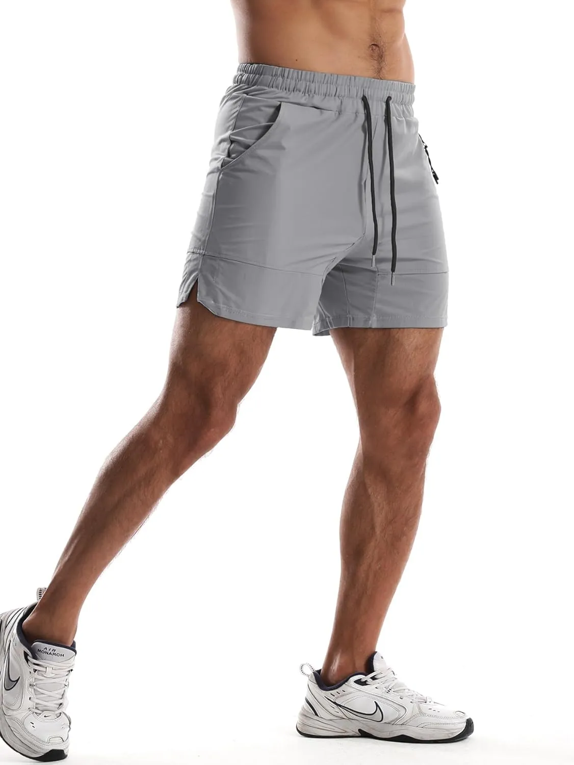 FLYFIREFLY Men's 2 Pack Gym Workout Shorts Quick Dry Athletic Shorts Lightweight Running Shorts with Pockets