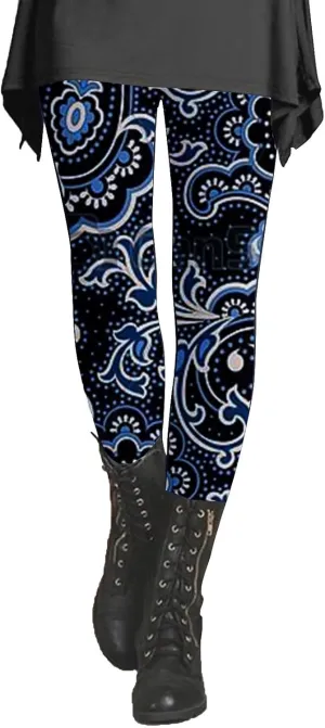 Funny Christmas Leggings for Women Cotton High Waisted Thick Leggings Holiday Workout Leggings