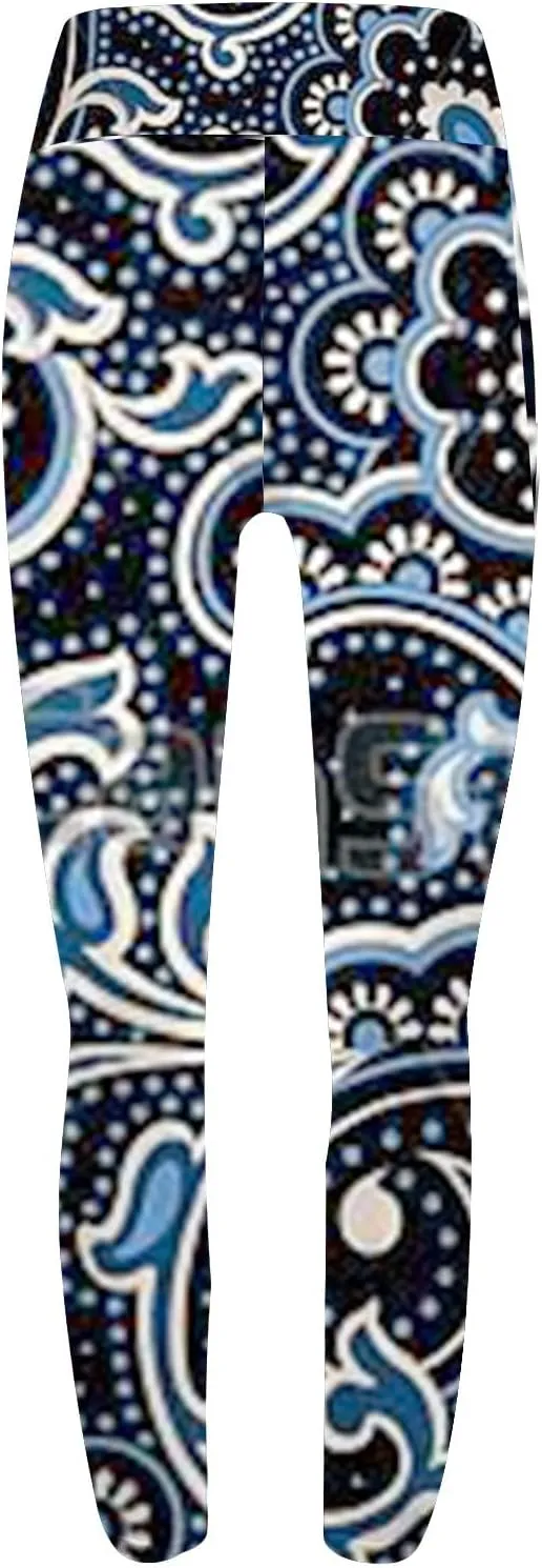 Funny Christmas Leggings for Women Cotton High Waisted Thick Leggings Holiday Workout Leggings
