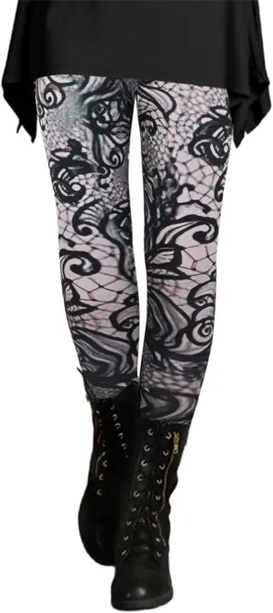Funny Christmas Leggings for Women Cotton High Waisted Thick Leggings Holiday Workout Leggings