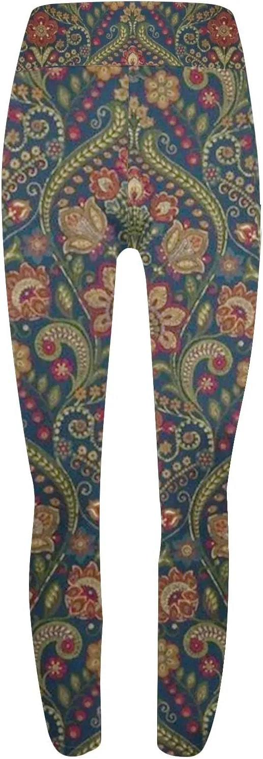 Funny Christmas Leggings for Women Cotton High Waisted Thick Leggings Holiday Workout Leggings