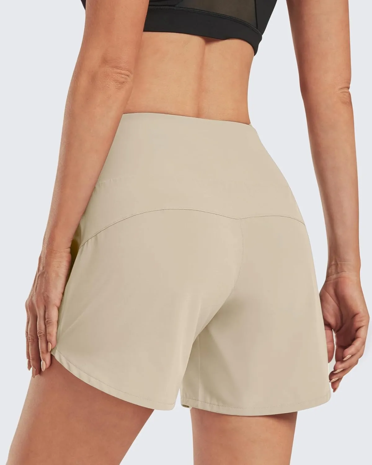 G4Free Athletic Shorts for Women Lightweight Running Shorts with Pockets 5" Quick Dry Workout Shorts for Gym Exercise