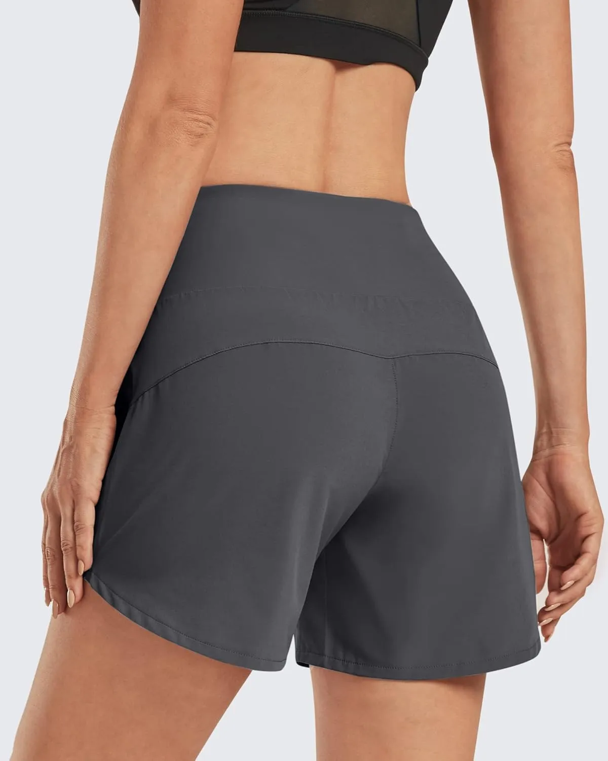 G4Free Athletic Shorts for Women Lightweight Running Shorts with Pockets 5" Quick Dry Workout Shorts for Gym Exercise