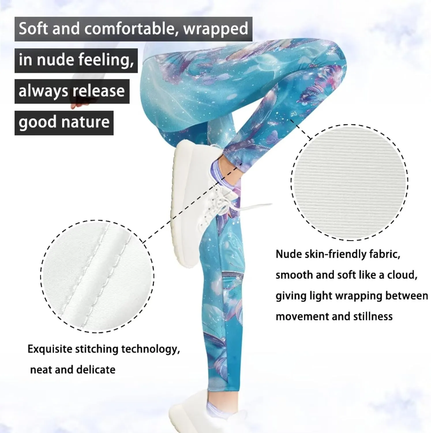 Girls Active Leggings Trousers Tummy Control Dance Yoga Leggings Tights