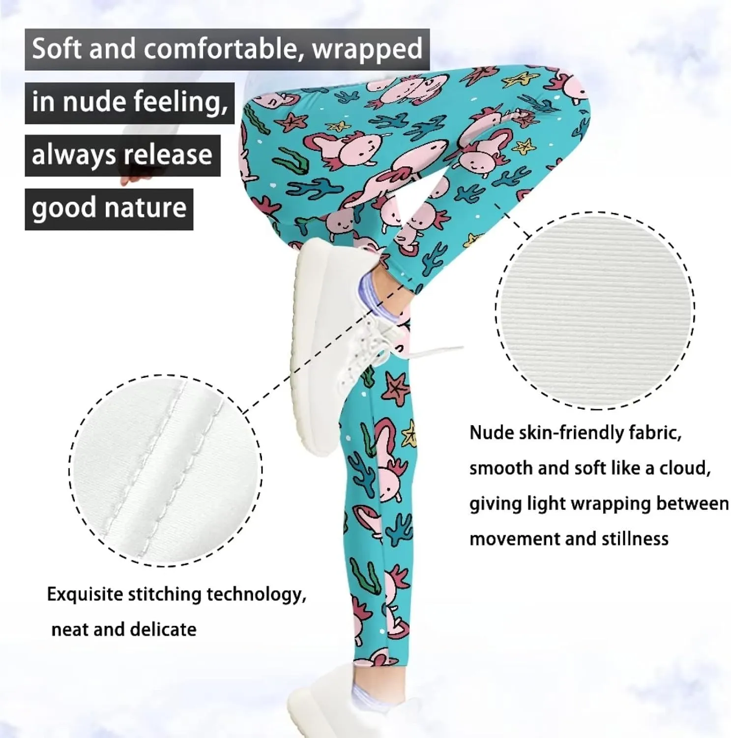 Girls Active Leggings Trousers Tummy Control Dance Yoga Leggings Tights