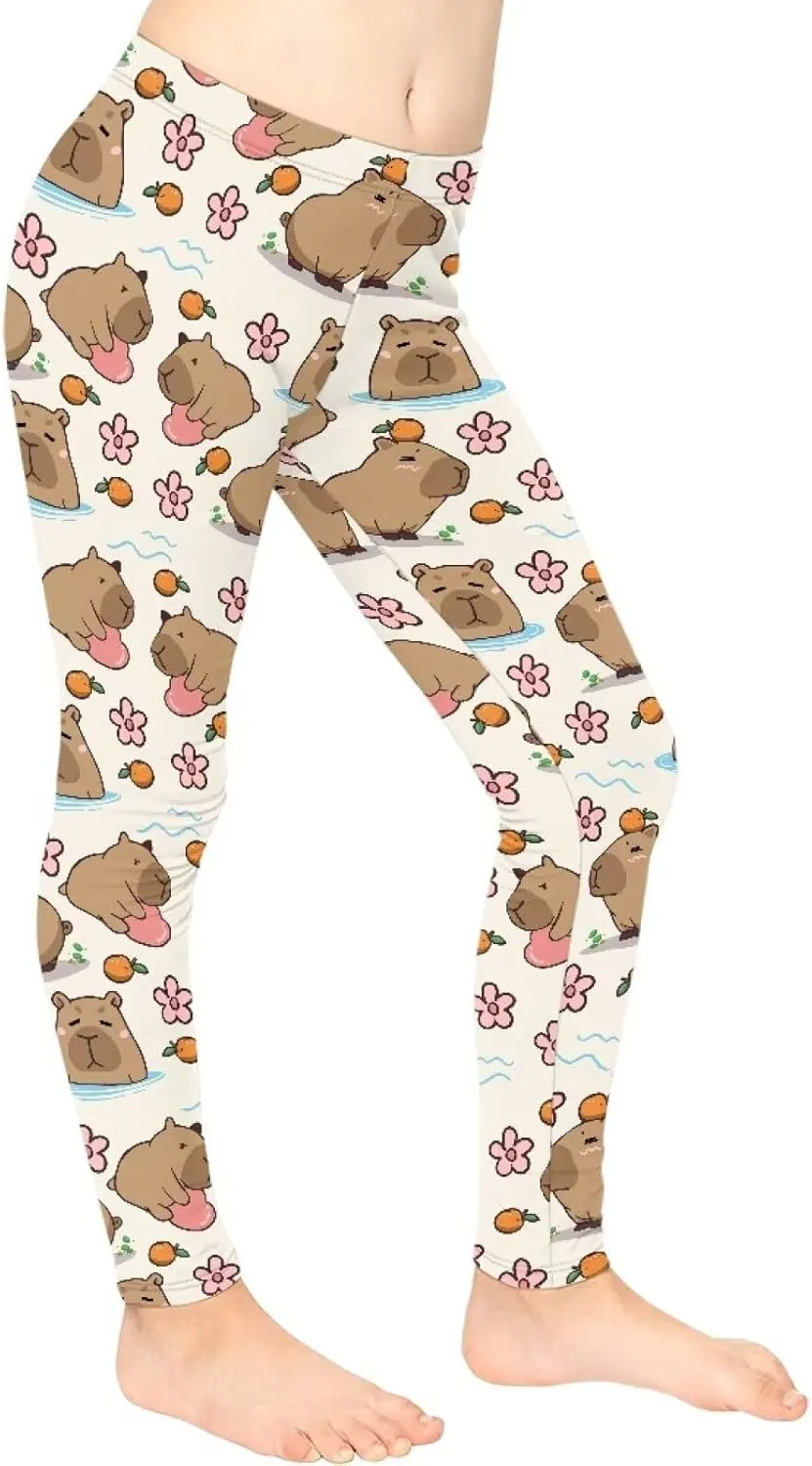 Girls Active Leggings Trousers Tummy Control Dance Yoga Leggings Tights