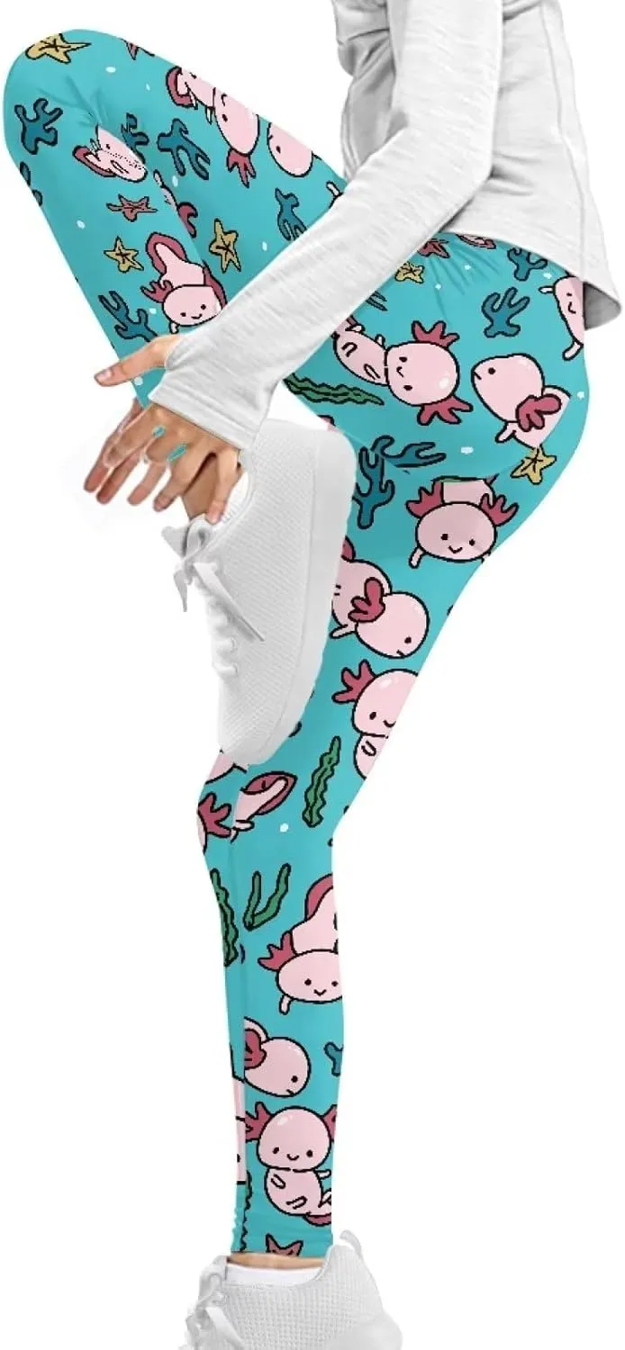 Girls Active Leggings Trousers Tummy Control Dance Yoga Leggings Tights