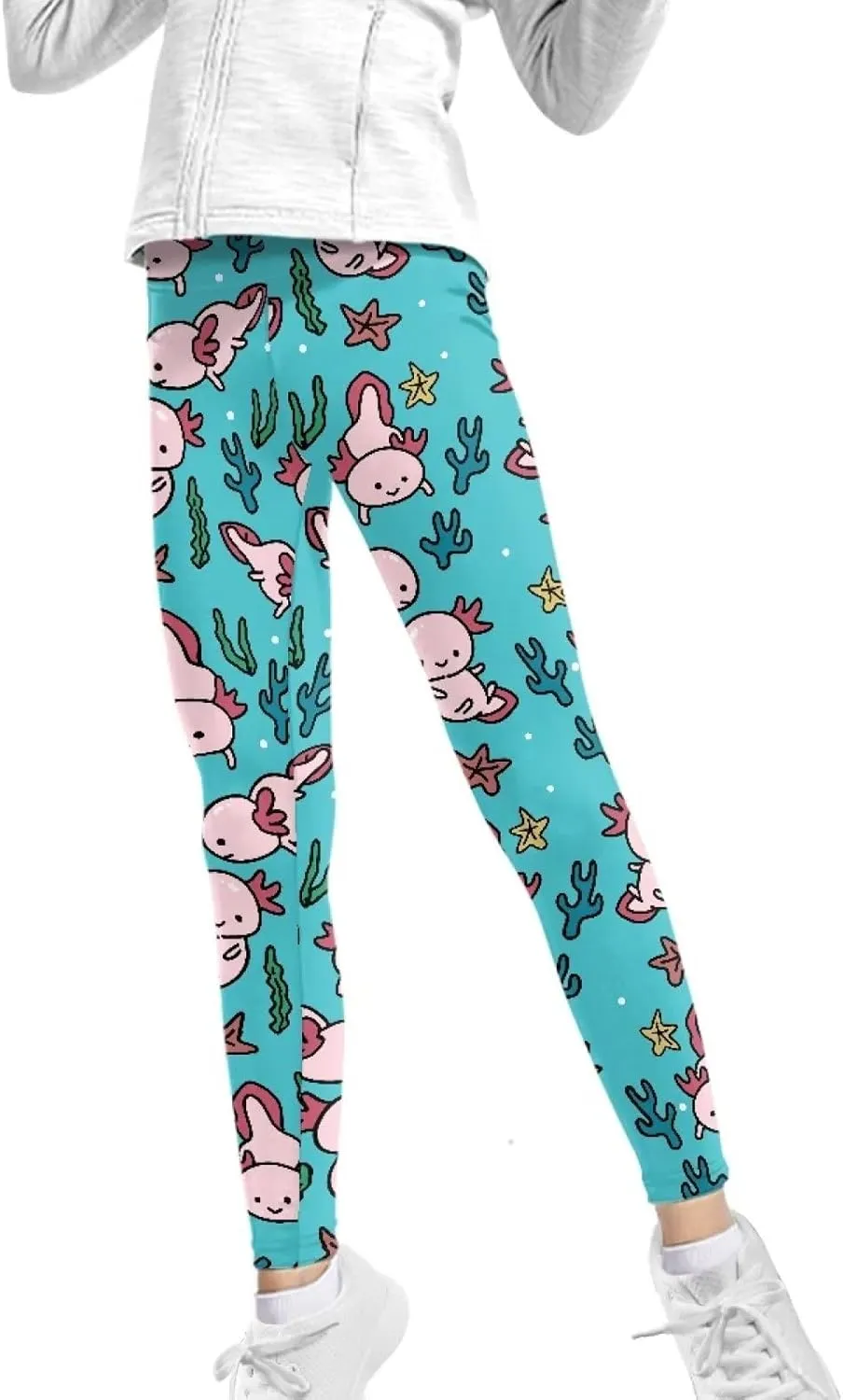 Girls Active Leggings Trousers Tummy Control Dance Yoga Leggings Tights