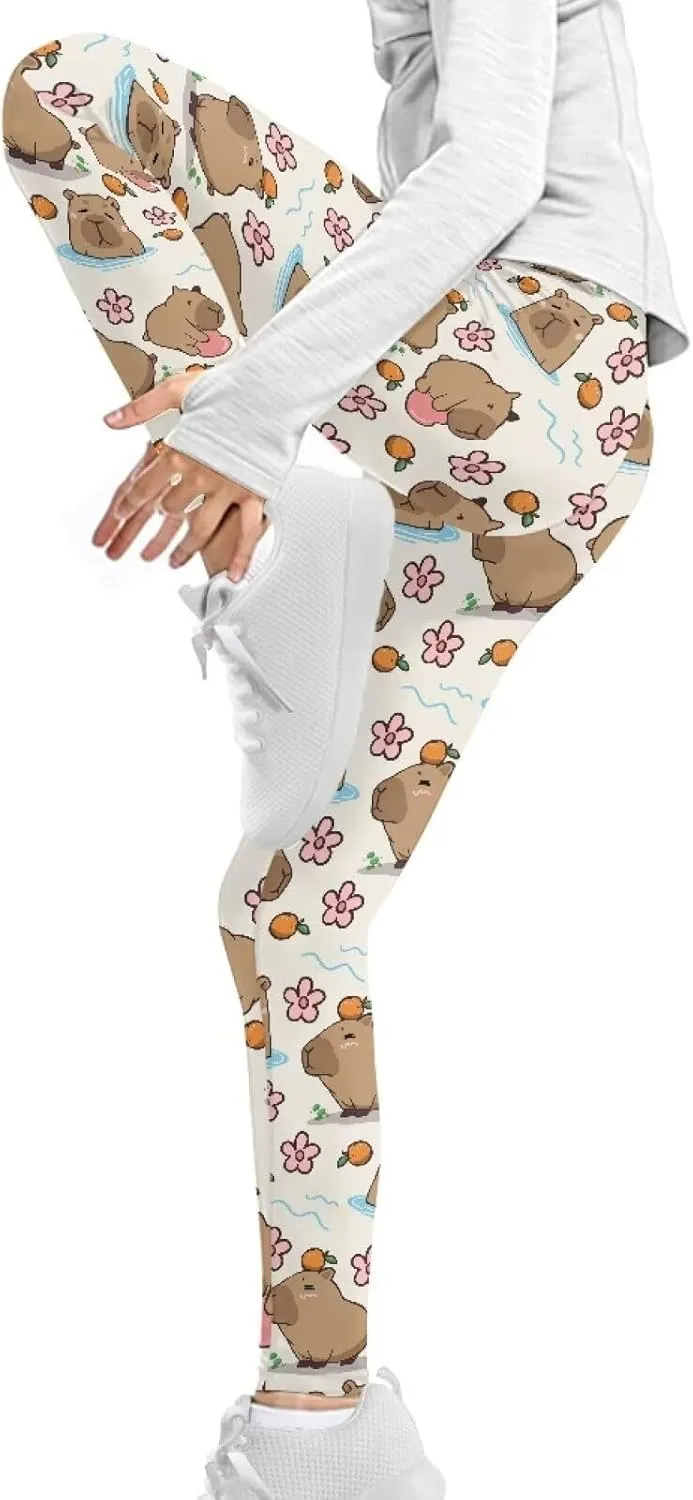 Girls Active Leggings Trousers Tummy Control Dance Yoga Leggings Tights